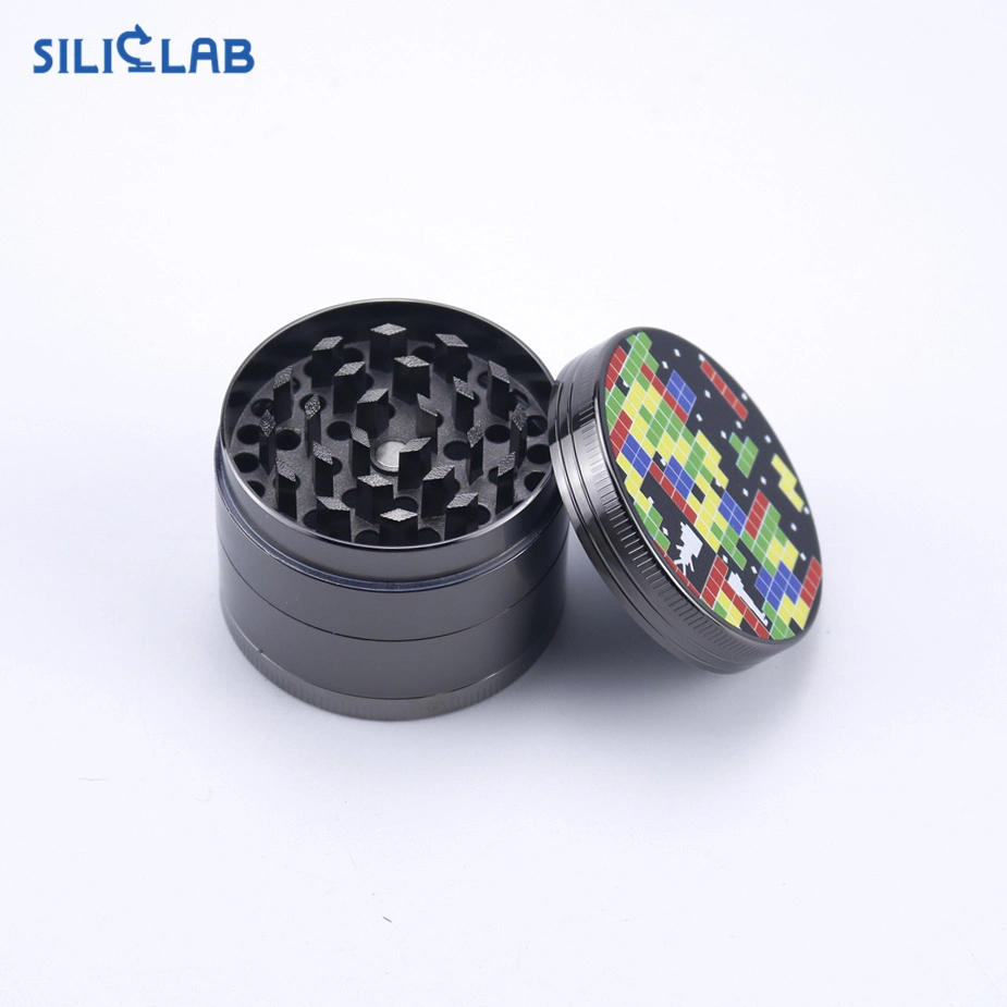 Printed Metal Herb Grinder Smoking Accessories