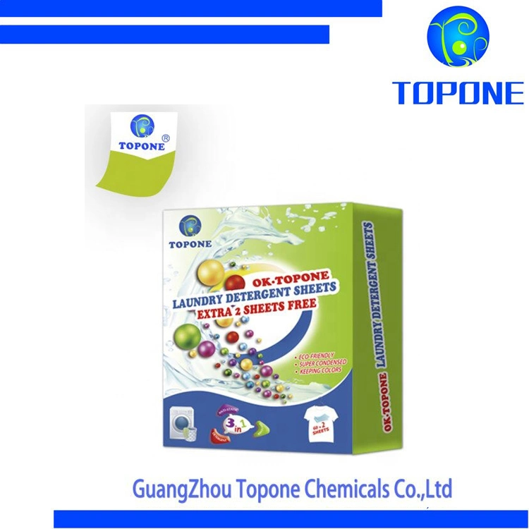Topone Strongly Effective to Cleaning Clothes Laundry Detergent Sheets