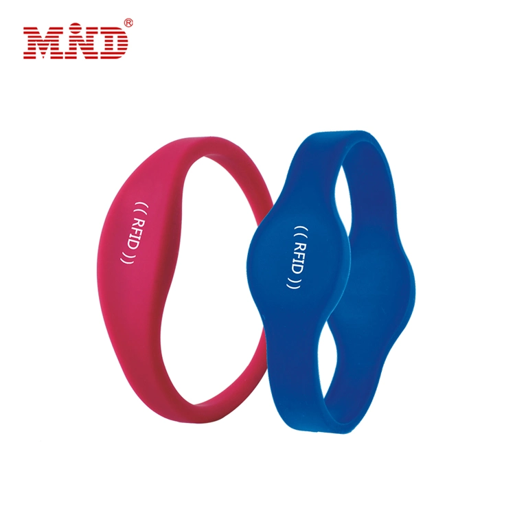 NFC Bracelet Silicone Wristband RFID Erasable Silicone Note Wristband Cmyk Printed Silicone Wristband