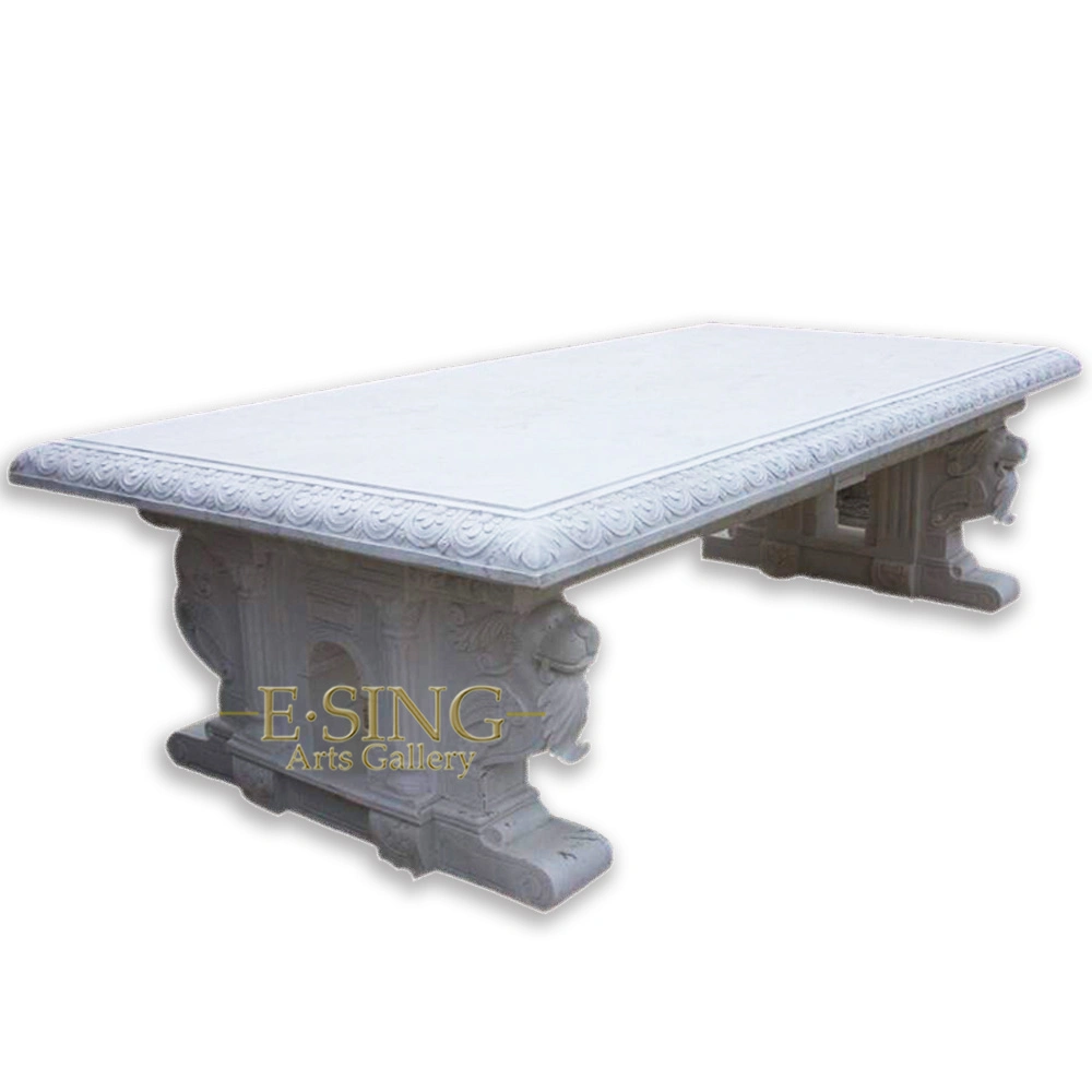 Factory Direct Supplier High Polishing Outside White Stone Table