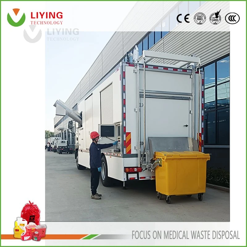 Mobile Vehicle Microwave Treatment Equipment System for Hospital Medical Waste