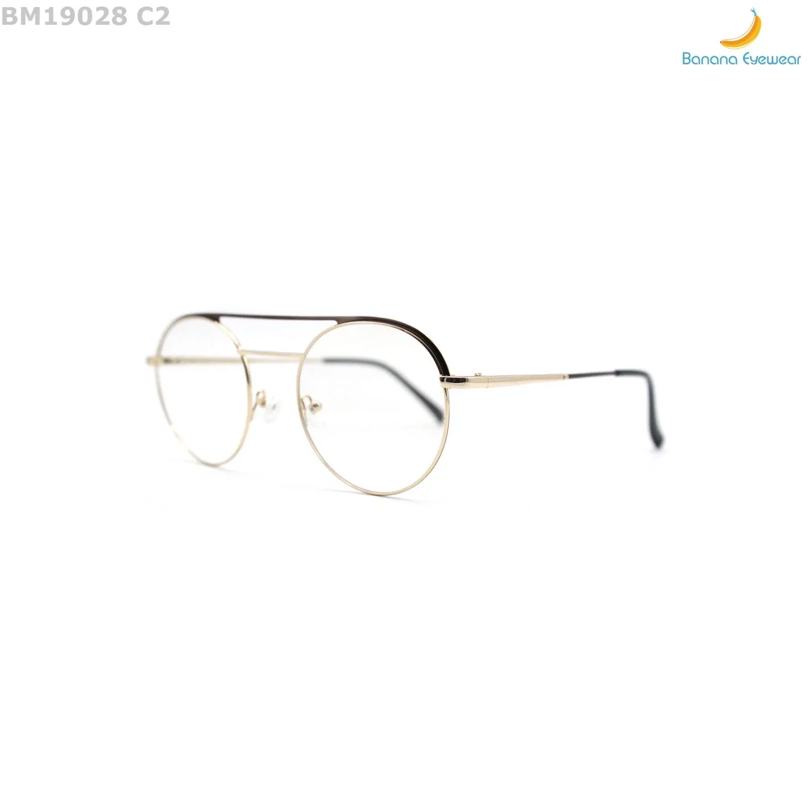 New Stylish Double Bridge Double Color Optical Frame Wholesale/Supplier Eyeglass Metal Eyewear