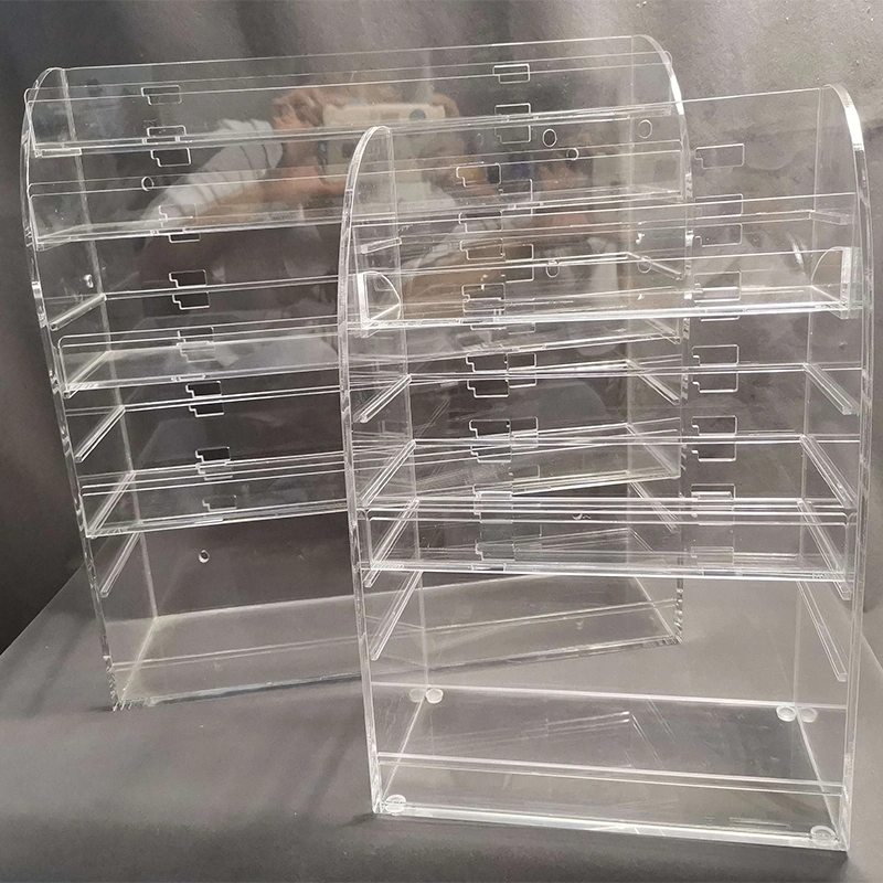 Acrylic Condom Poker Display Stand for Supermarket Counter