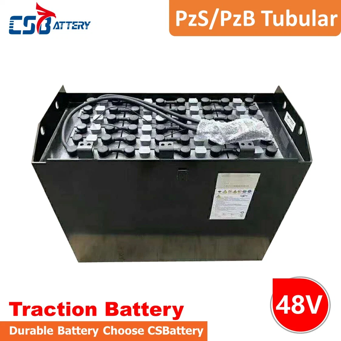 Csbattery 7pzs420 Motive Battery Long Life Power for Boomlift-Forklift/Electric-Vehicles/E-Rickshaw 8pzs480/9pzs540/10pzs600/2pzs140/Boo