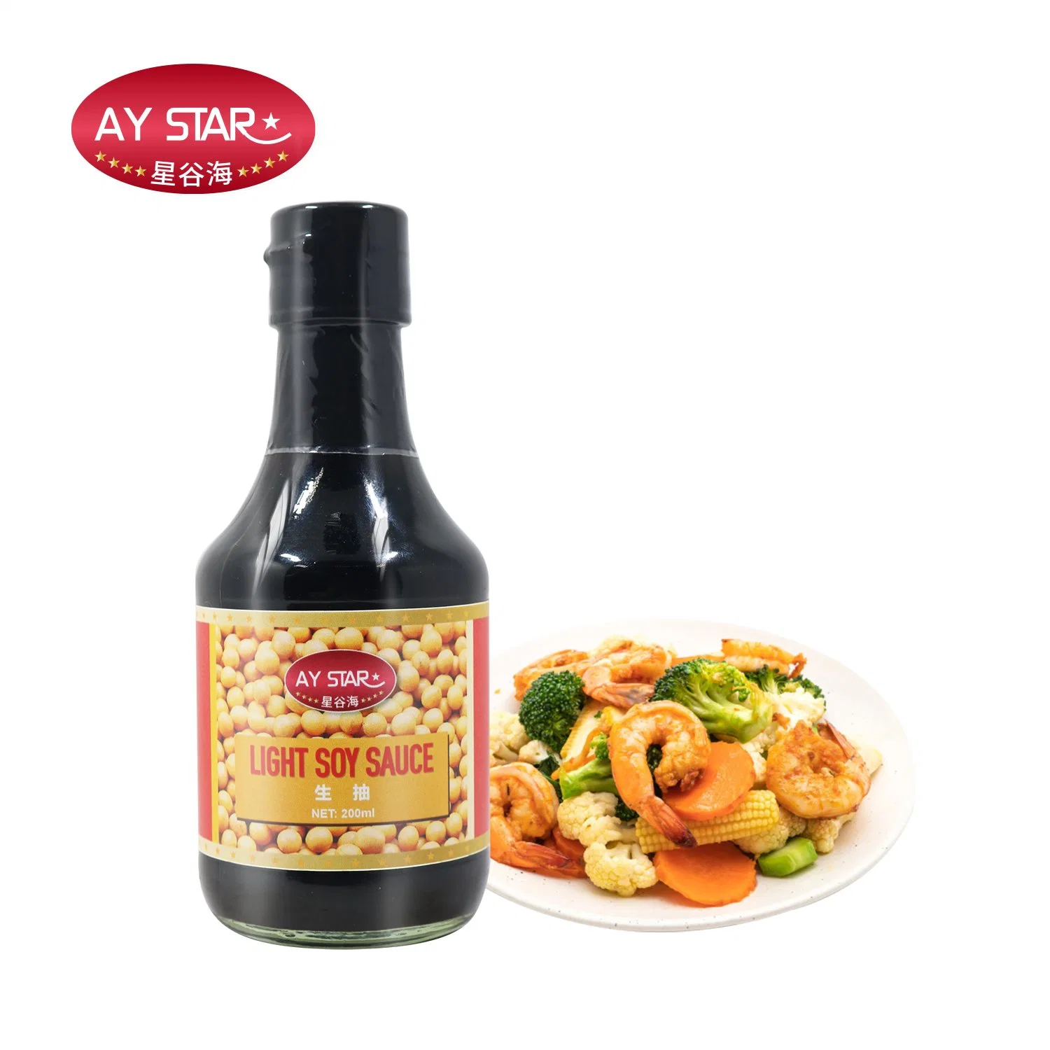 Bulk Chinese Natural Fermented Premium Light Soya Sauce 150ml