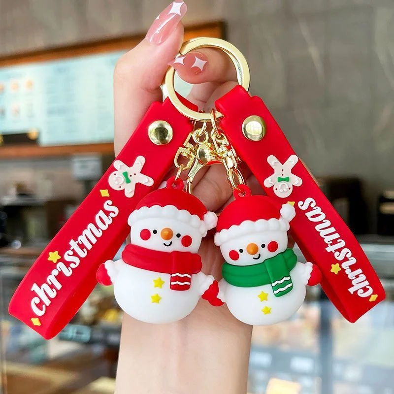 Christmas Keychain Pendant Cartoon Cute Creative Car Key Pendant Bag Pendant Small Gift