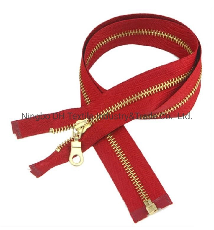 High quality/High cost performance  No. 5 Metal Zipper Jeans Zipper O/E, a/L From Original Factory