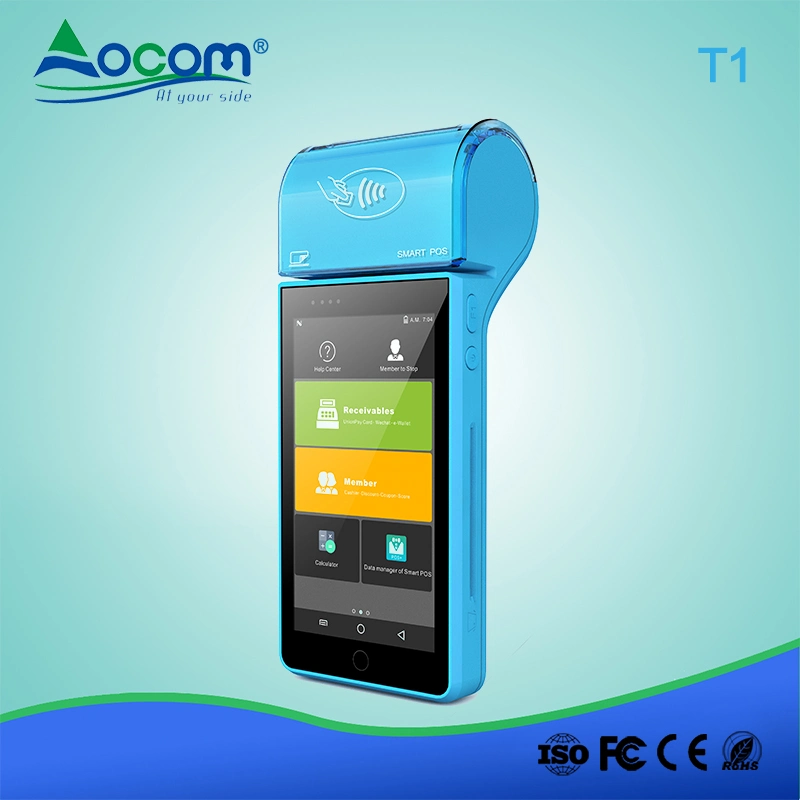 Android QR Code Psam Slot NFC POS Terminal mit Drucker