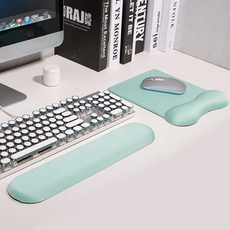 Silicone Wrist Support Hand Pad Pillow Memory Foam Mouse Cartoon Rubber Keyboard Holder Office Set