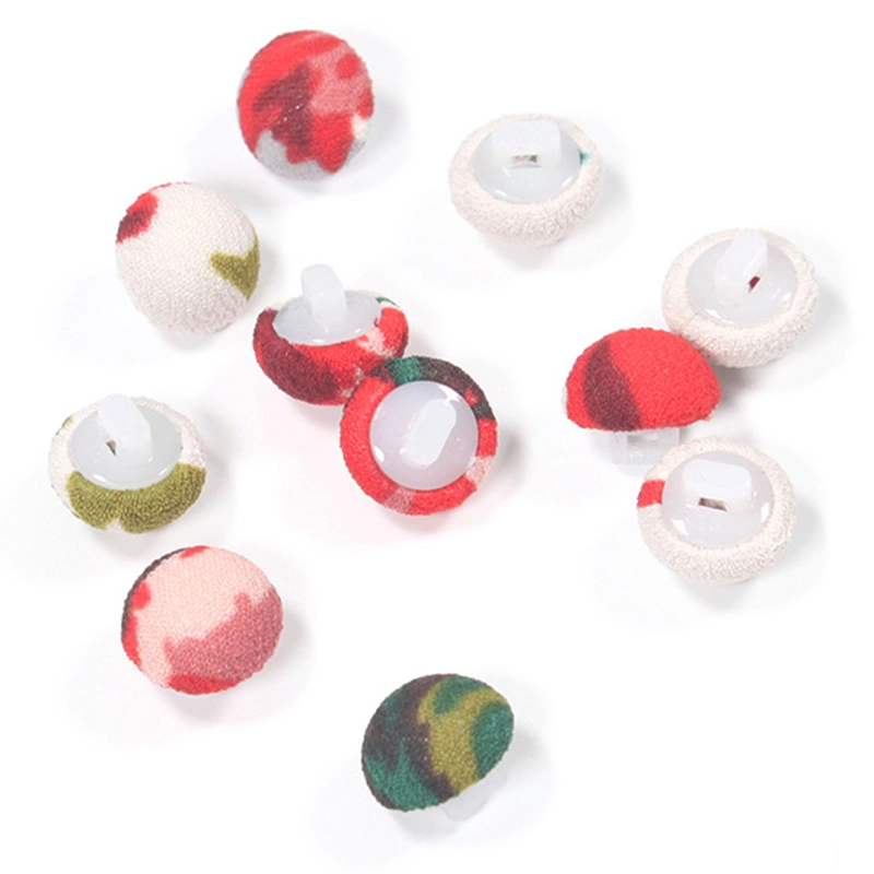 Mushroom Buttons Fabric Cloth Covered Bread Shape Aluminum Bottom Buckle Sofa, Headwear Accessories