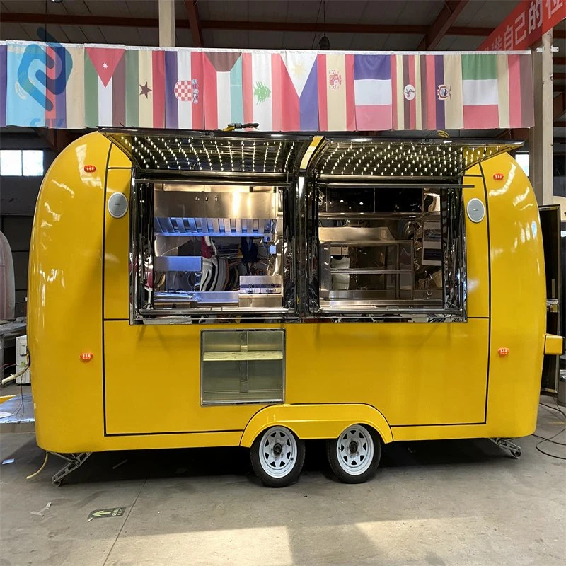 Fast Food Trucks with Trailer Oven Mobile Bar Food Trailers Fully Equipped Pizza Trailer Food Truck