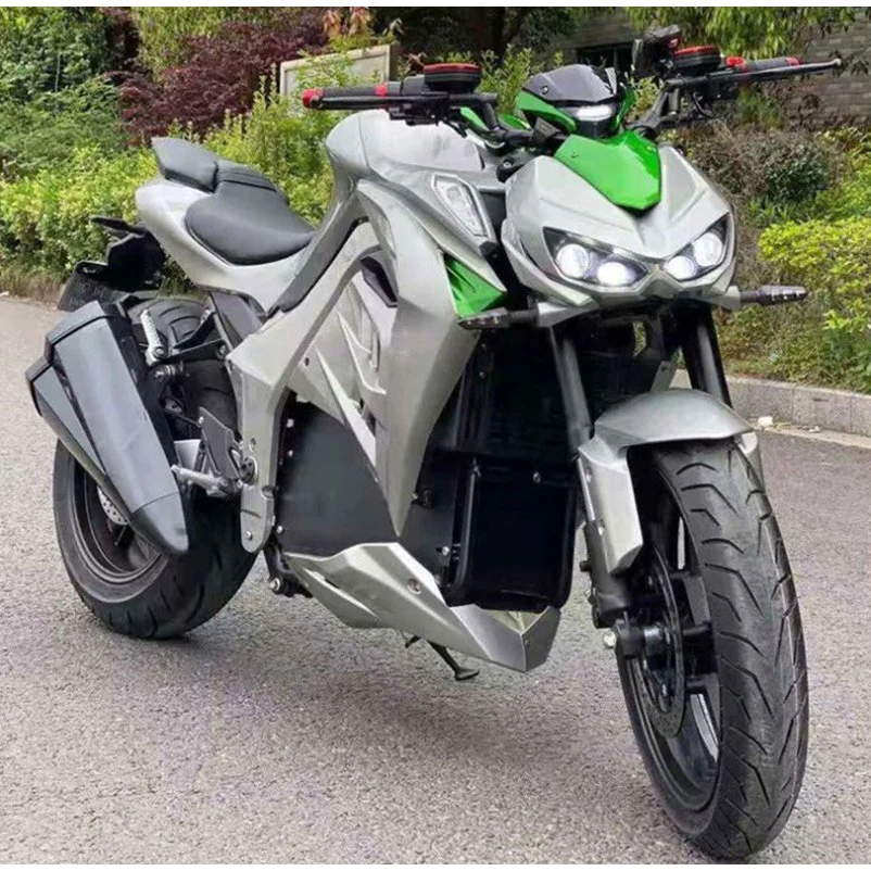 Ecc Cool Design 5000W Electric Motorcycle Electric Scooter E-Bike 17inch 72V High Speed Long Mileage Lithium Big Snake