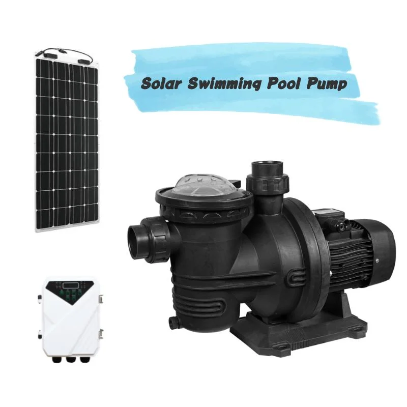 مضخة حمام السباحة 1.5hp pool Solar Pump System مع مجموعة مضخة حوض السباحة الشمسية مضخة حمام السباحة بالطاقة الشمسية لوحدة التحكم