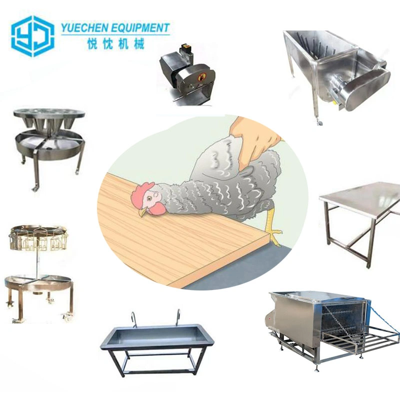 Small Chicken Slaughter Machine 50-300birds Slaughtering Feather Plucking Equipment