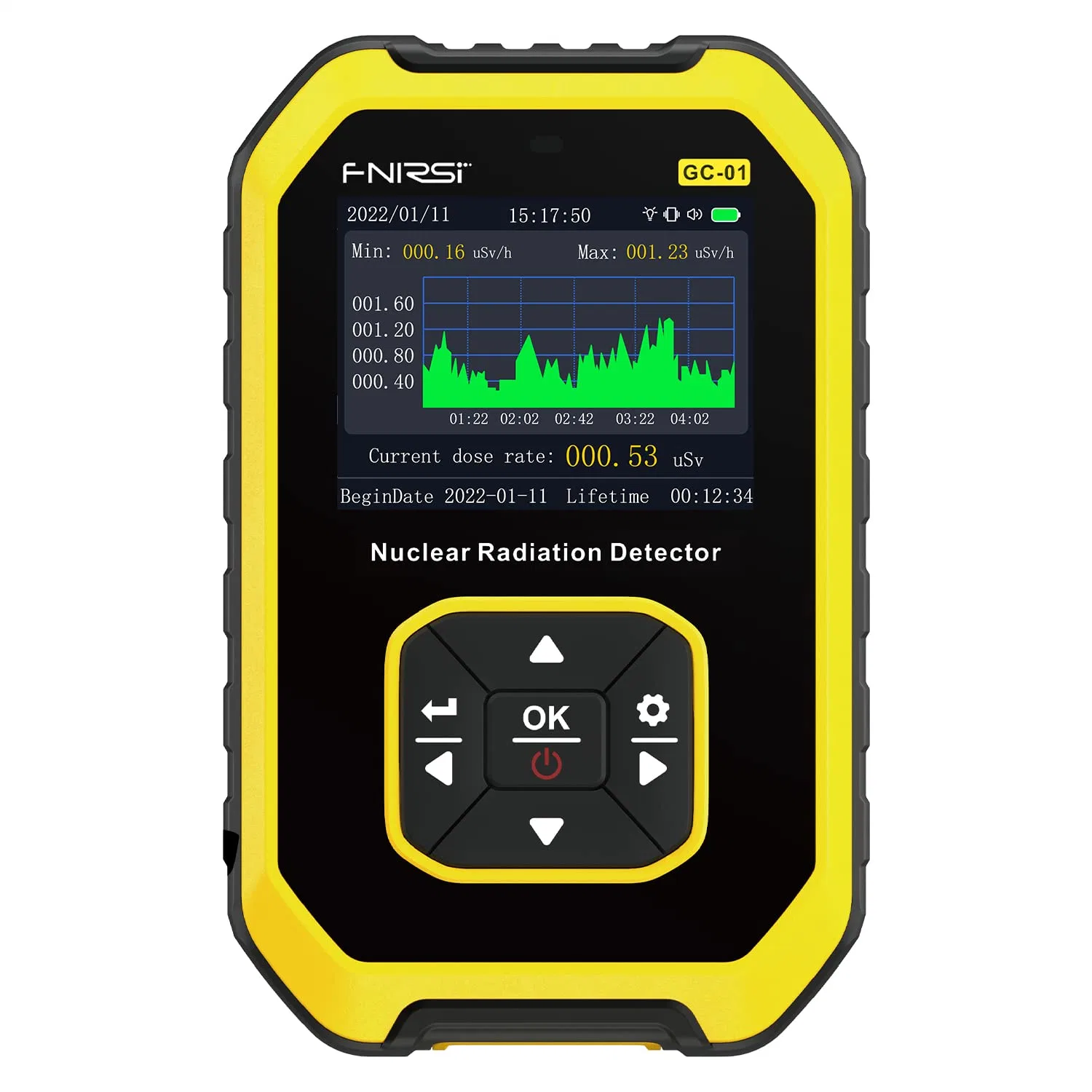 Contador Geiger Detector de radiación nuclear Dosimetro personal X γ β Detector de mármol del comprobador de radioactividad de rayos