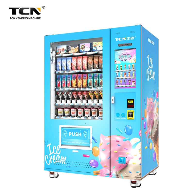 Tcn ODM/OEM Automatic Ice Cream Frozen Food Vending Machine Yogurt Food Frozen Vending Machine
