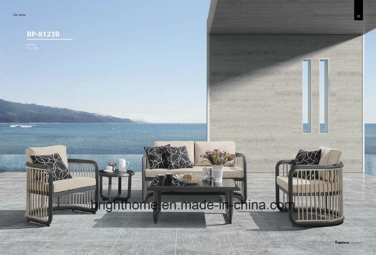 Usine Loisirs Vente en gros Hôtel aluminium jardin extérieur canapé patio extérieur Mobilier