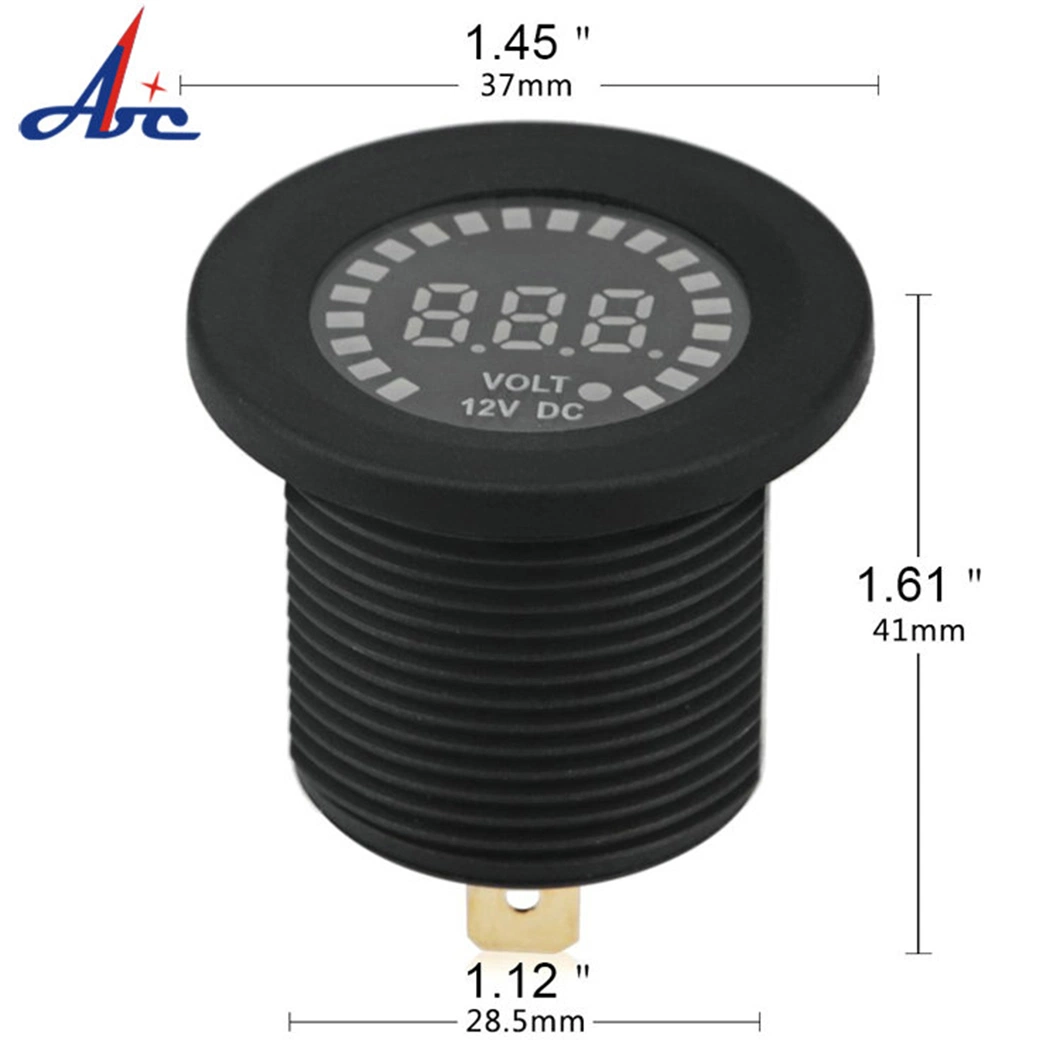 12V Color Screen LED DC Digital Display Voltmeter for Boat