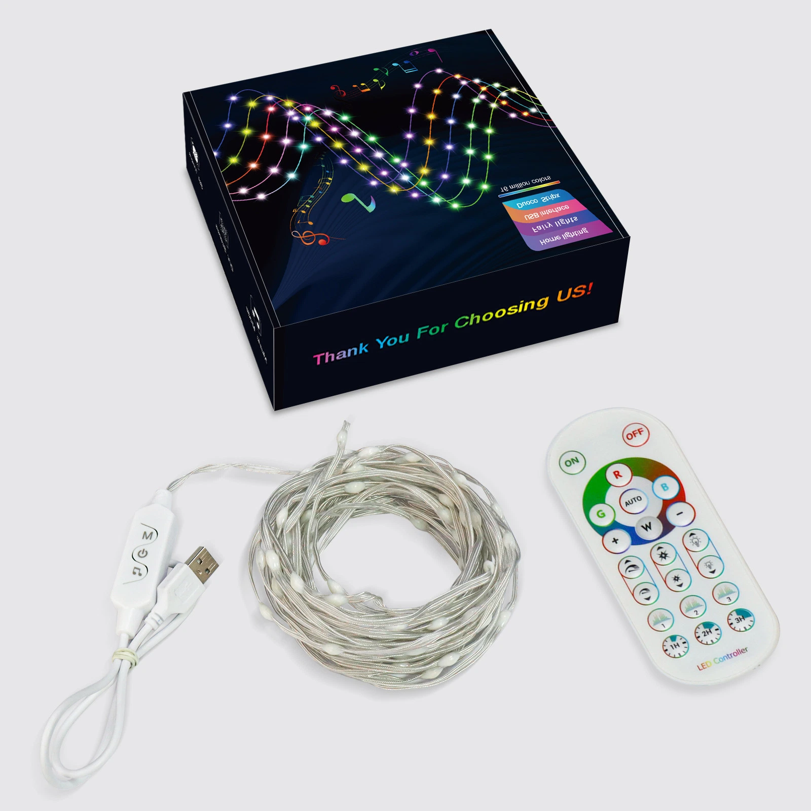 Fairy Lights Plug in, Color Changing Firecracker Lights Waterproof Cluster Starry String Lights with APP & RF Remote, Music Sync Firefly Lights for Christmas