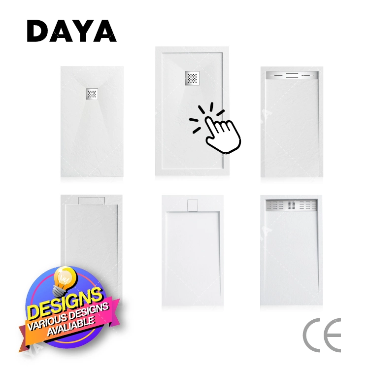 Modern Family Solid Surface Ceramic Shower Tray Resin Stone Shower Tray Shower Base Bathroom