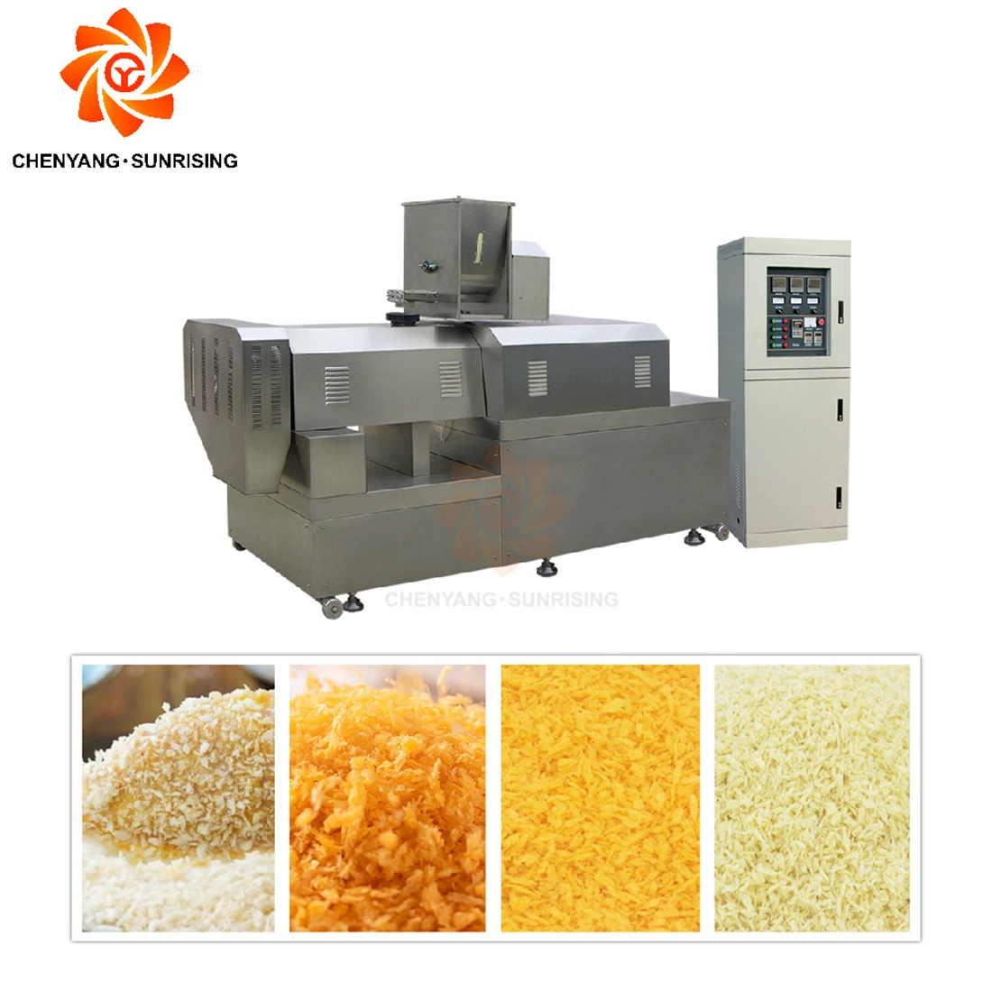 Yellow White Breadcrumbs for Fried Chicken Shrimp Making Machine Extruder Production Line