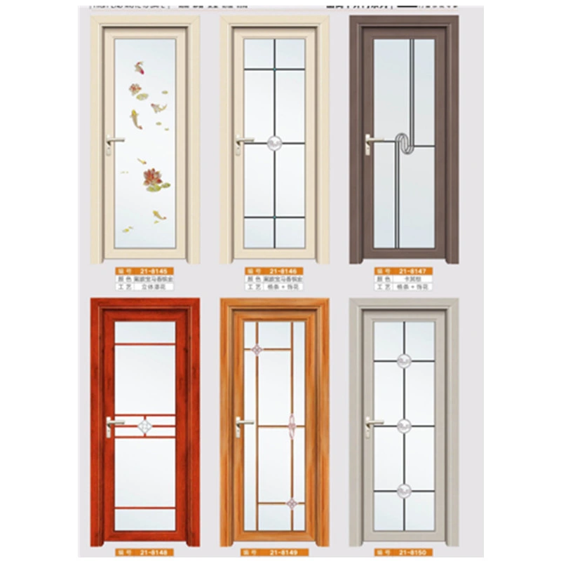 Simple Design Low Price for Environmental Timber Wood Aluminum Door Hotel Room Toilet Wooden Doors