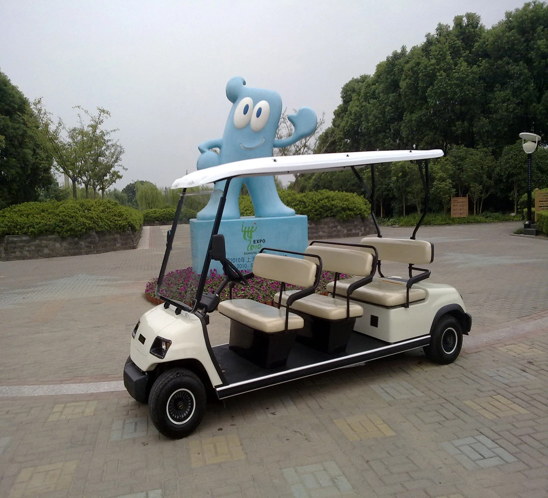 CE Approved Antique Electric Golf Cart 8 Seats Electric Sightseeing Car