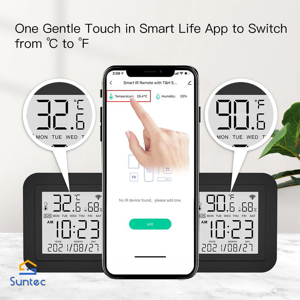 Universal IR Remote Control with Temperature and Humidity Sensor