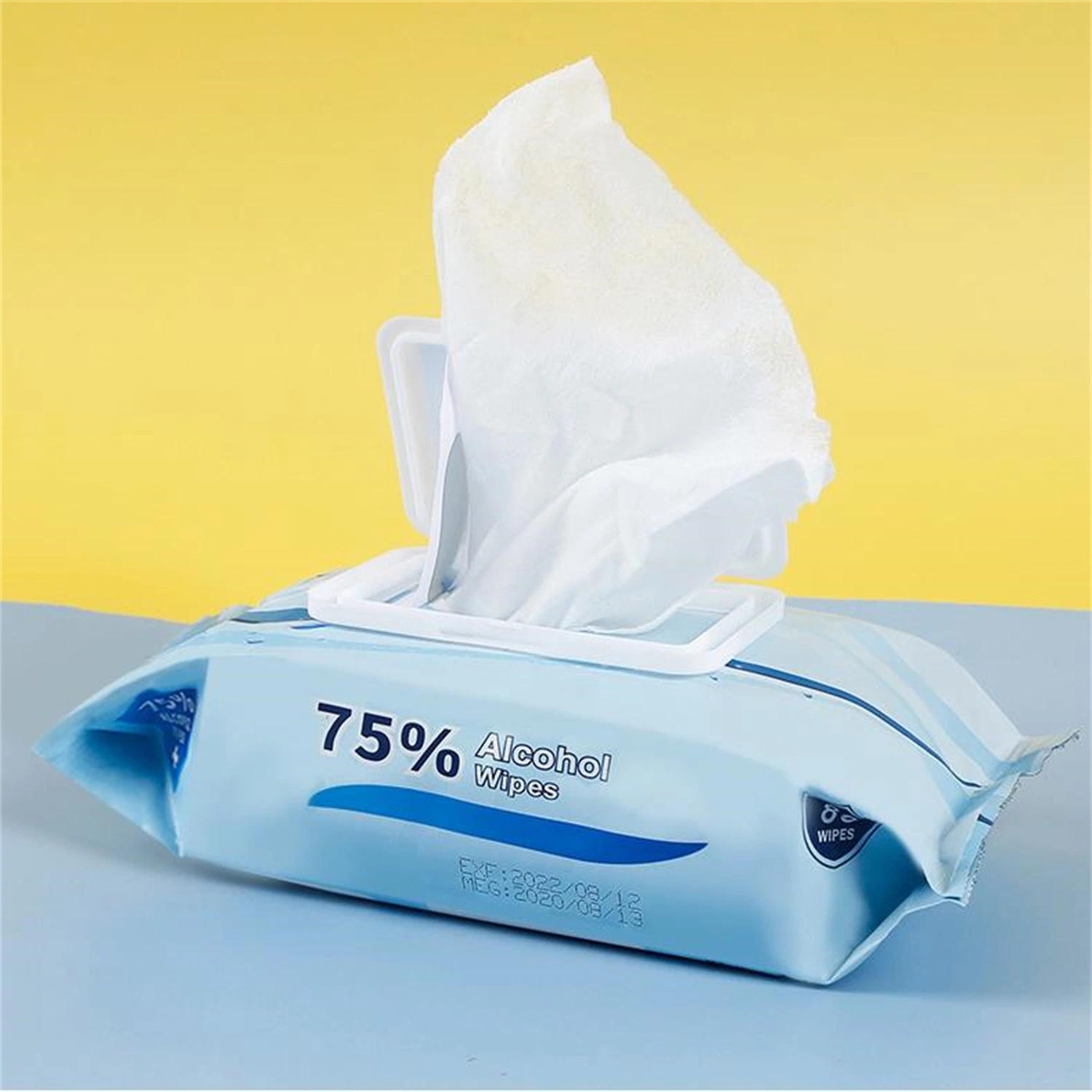 Factory Supply Antibacterial Sanitizer Hand Wipes 75% Alcohol Disinfectant Wet Wipes