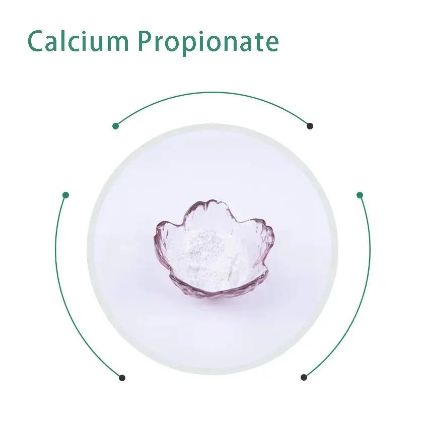 Calcio polvo aditivo alimento Grado E282 Propionato conservantes de pan Calcio Propionato