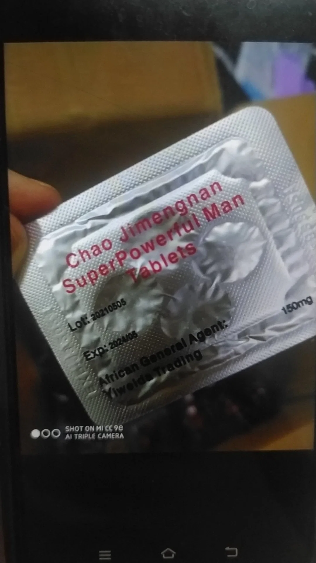 Natural Tablet Male Supplementary Product Herbal Sex for Man