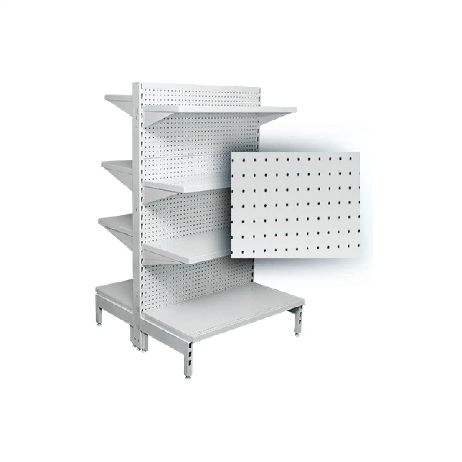 Double-Sided Multifunctional Supermarket Shelf Display for Supermarket and Shop