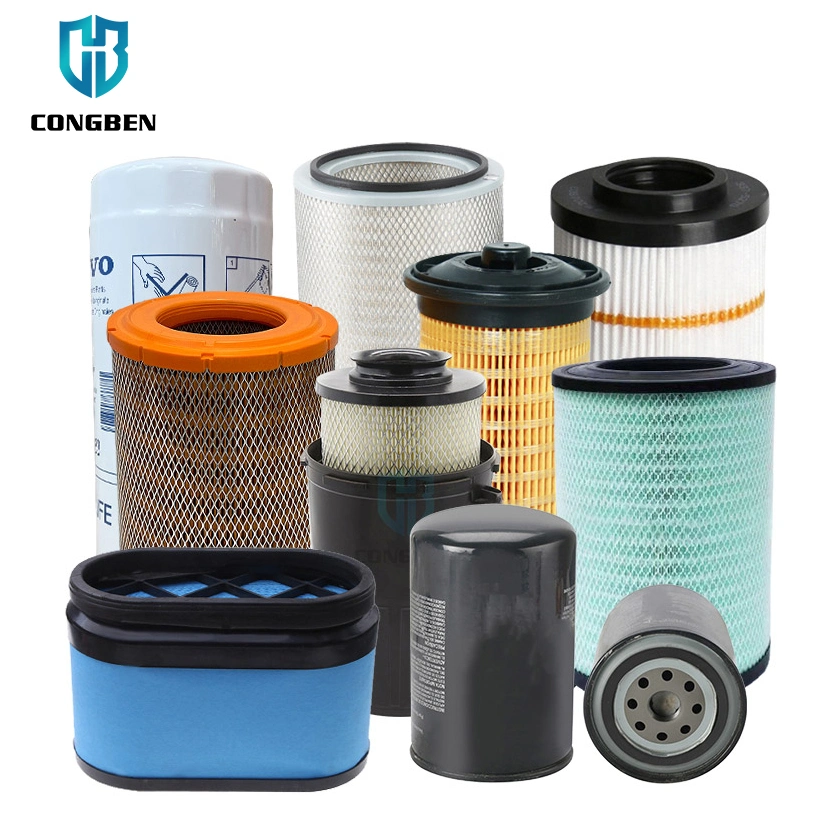 Truck Parts Hydraulic Oil Fuel Air Auto Filter for Caterpillar Sakura Hengst Isuzu Caterpillar Hitachi Volvo Fleetguard Jcb Doosan Mitsubishi Hino Iveco Scania