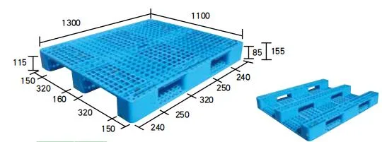 High Load 1311 Plastic Pallet Rack OEM with Custermised Logo