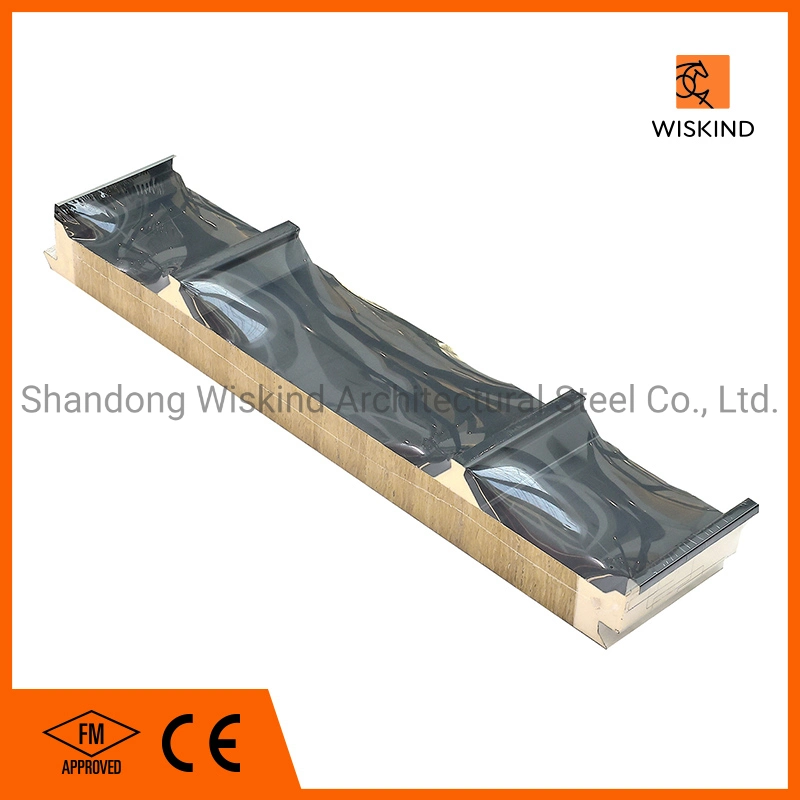 Building Materials Rockwool Board Rock Wool Corrugated Steel Sheets Panels for Wall and Roof