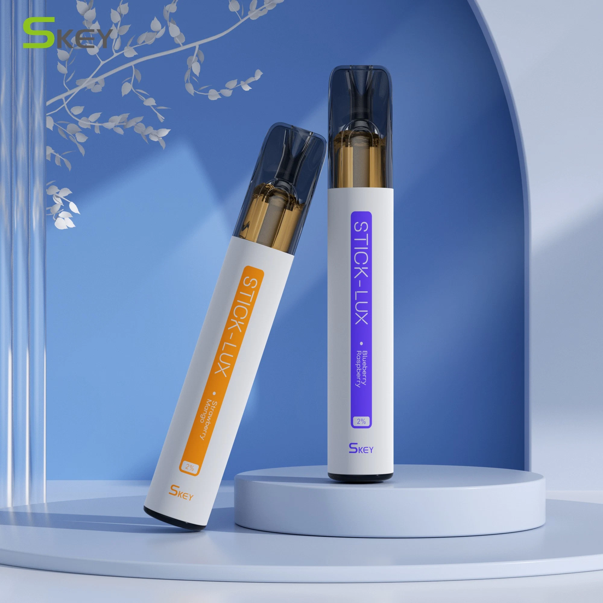 قطعة إيسيل البود الجديدة المرئية التصميم الاتحاد الأوروبي الجملة 1 Vape مبخرة Vape Skey Stick Lux 700 من Vape سعة 2 مل قابلة للاستخدام مرة واحدة مع Tpd مقابل كريستال نيون 800 نفور