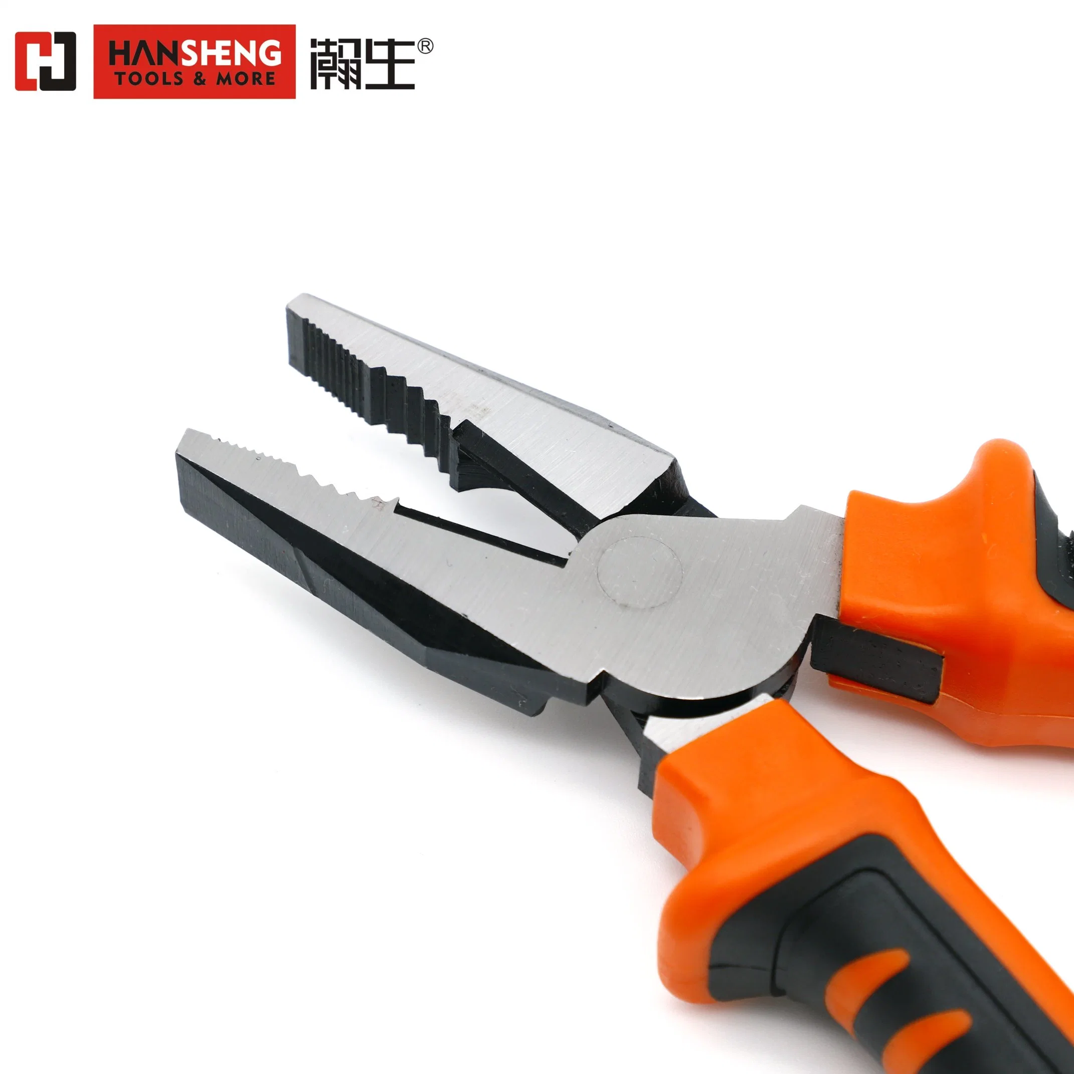 Professional Plier، Pilliers Combination، 6 بوصات، 7 بوصات، 8 بوصات، عالية الجودة، أداة يدوية، أدوات أجهزة، مصنوعة من CR-V، النيكل Plated، مقبض PVC، من النوع الألماني