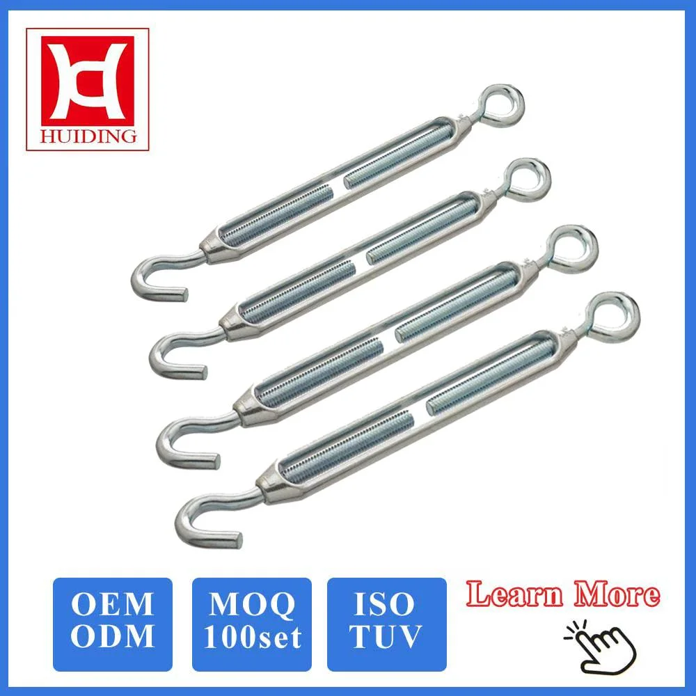 Huiding M16 Large Heavy Duty Cable Stainles Steel Eye to Eye FF Turnbuckle for Sale