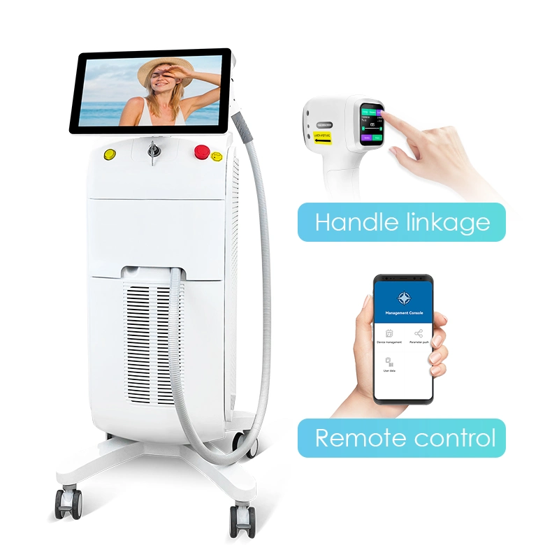 Touch Screen Languages Customized 1600W Titanium 808nm Laser Hair Removal Device