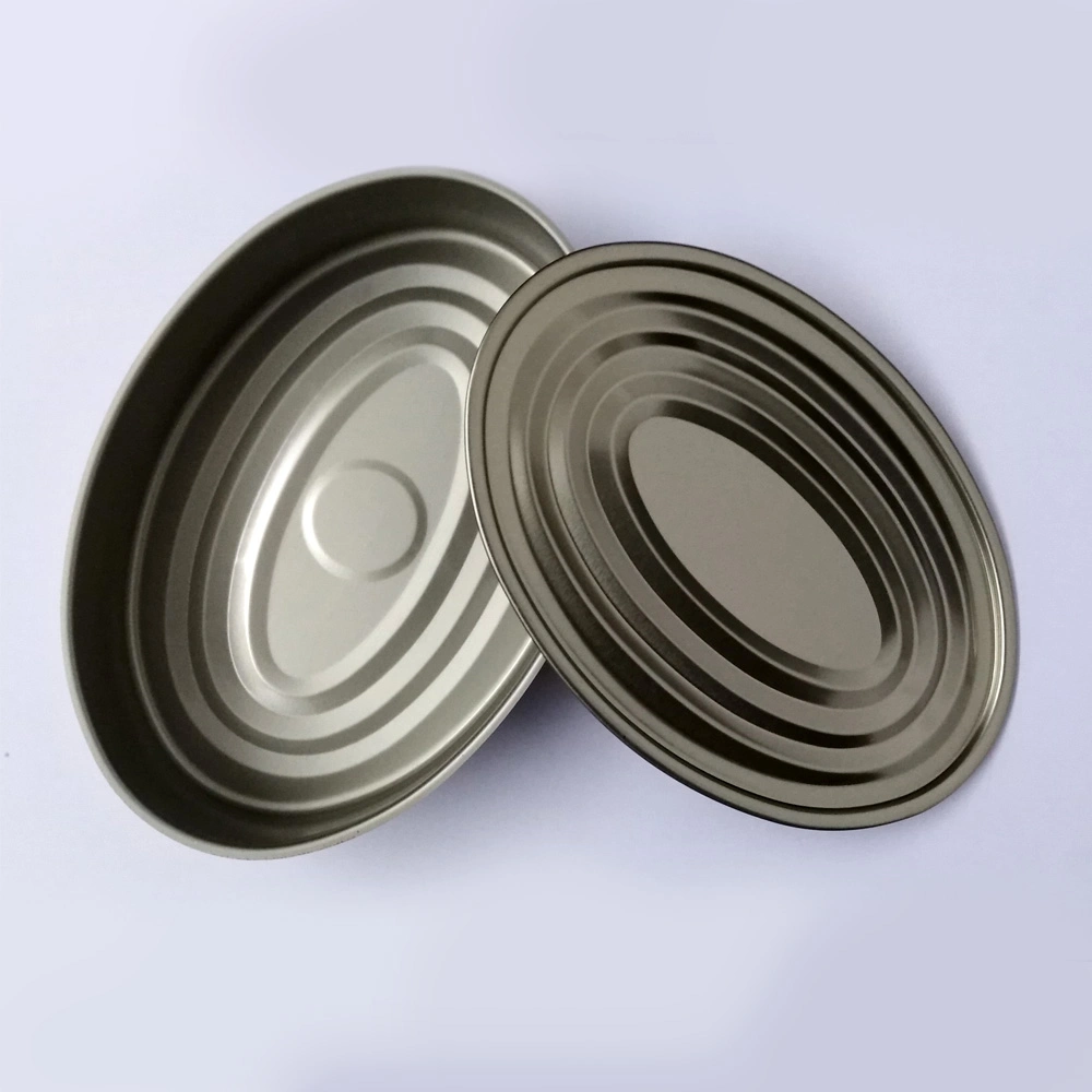 Oval tin can suitable for fish