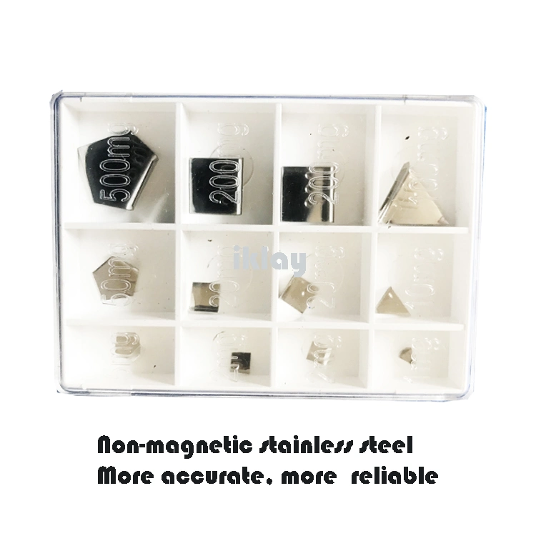 E1 E2 F1 m2 Klasse 1mg-500g 1mg-5kg Kalibrierung der Prüfgewichte Balance Standard Gewicht Box