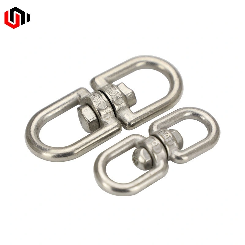 Manufacture Stainless Steel Double Eye Swivel Rolling Swivel A2/A4