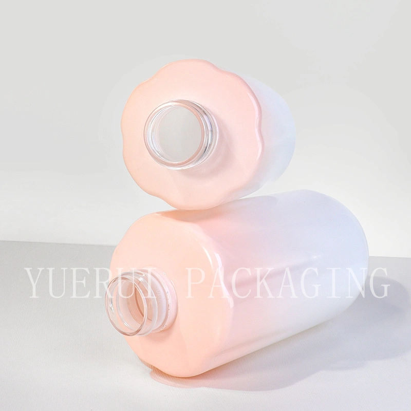 Yuerui Fancy Bottle Shampoo 300ml 500ml Pet Flower Shaped Shower Gel Body Lotion Pump Bottle Hair Conditioner Bottle