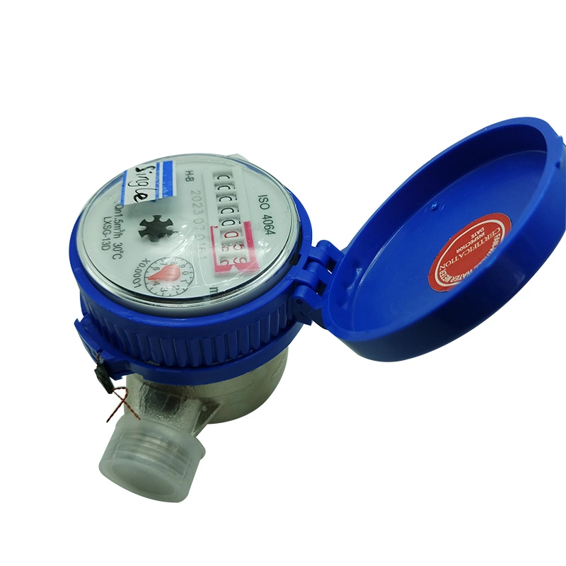 Flow Measuring Mechanism Water Meter Single Jet Brass Body