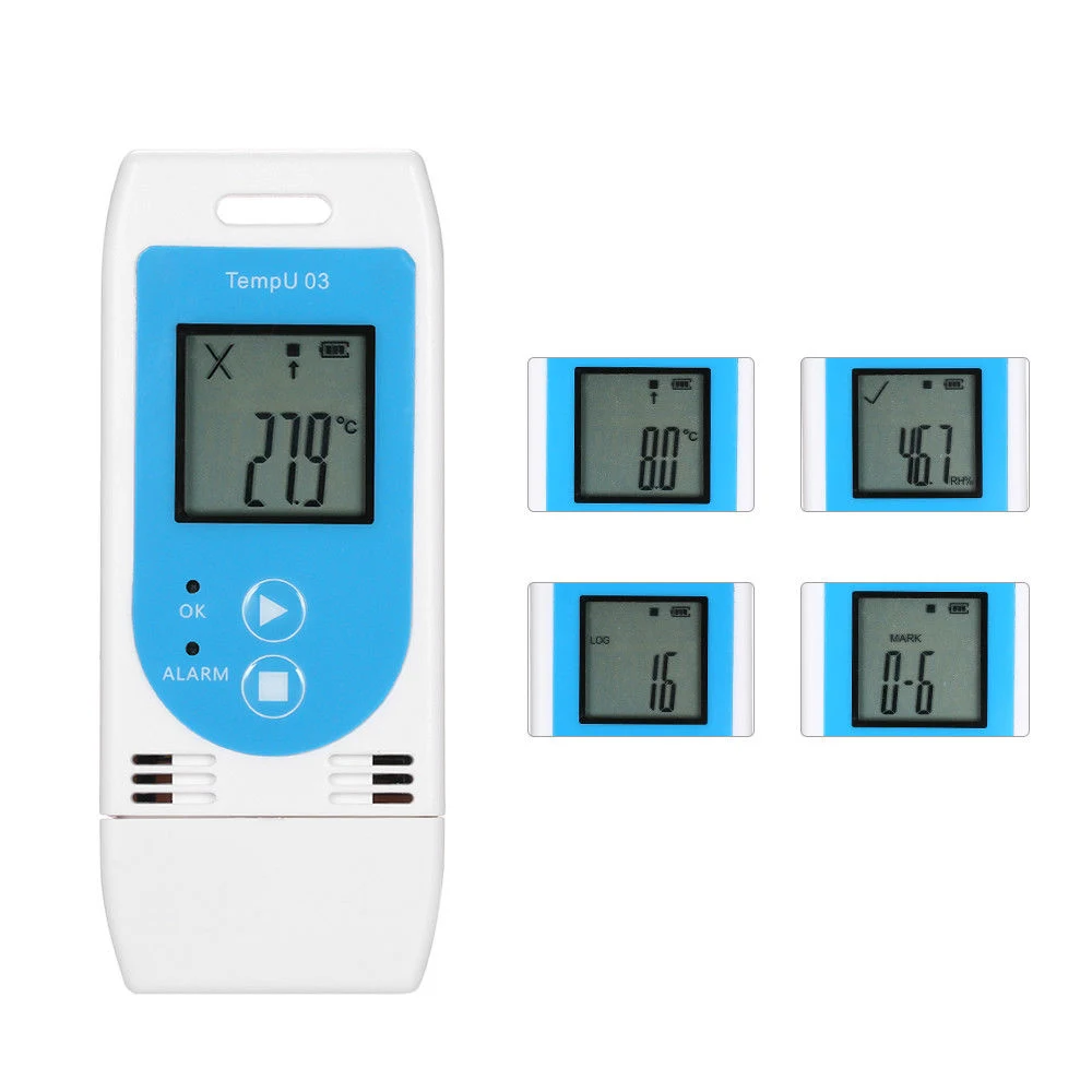 USB Temperature Humidity Data Logger Recorder 32000 Points with High Accuracy