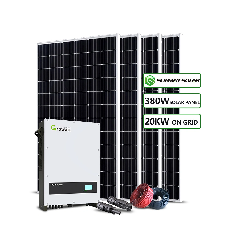 Les fournisseurs chinois distribué l'énergie solaire Produits grille 20kw sur le système d'énergie solaire pour la maison