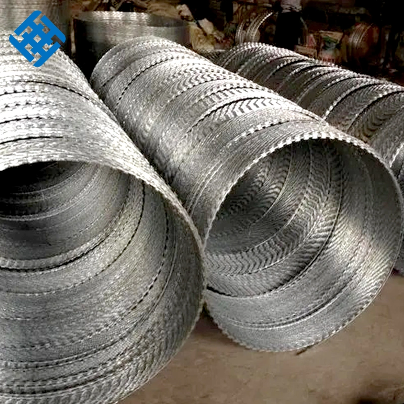 Hot DIP Galvanized Low Carbon Steel Razor Barbed Wire