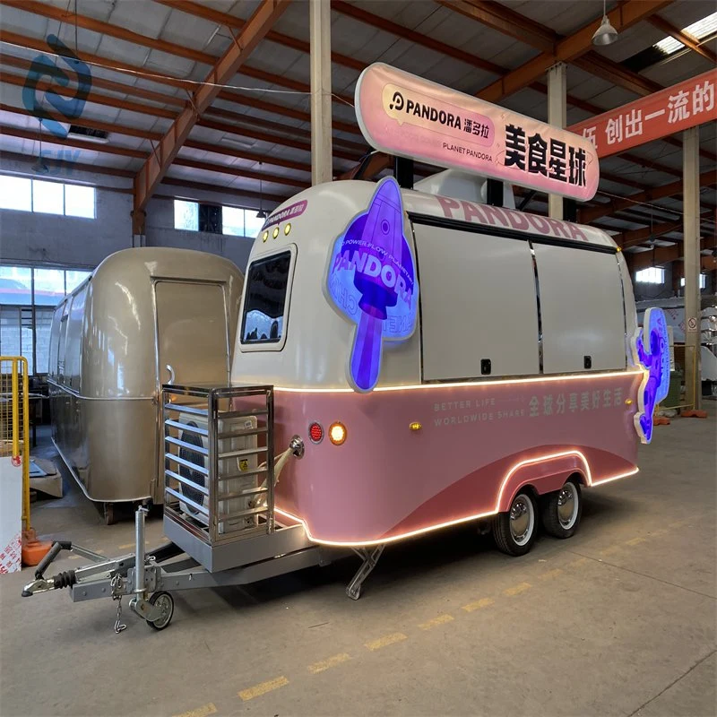 Trailer de Design único de comida Airstream Mobile Snack Food Truck USA