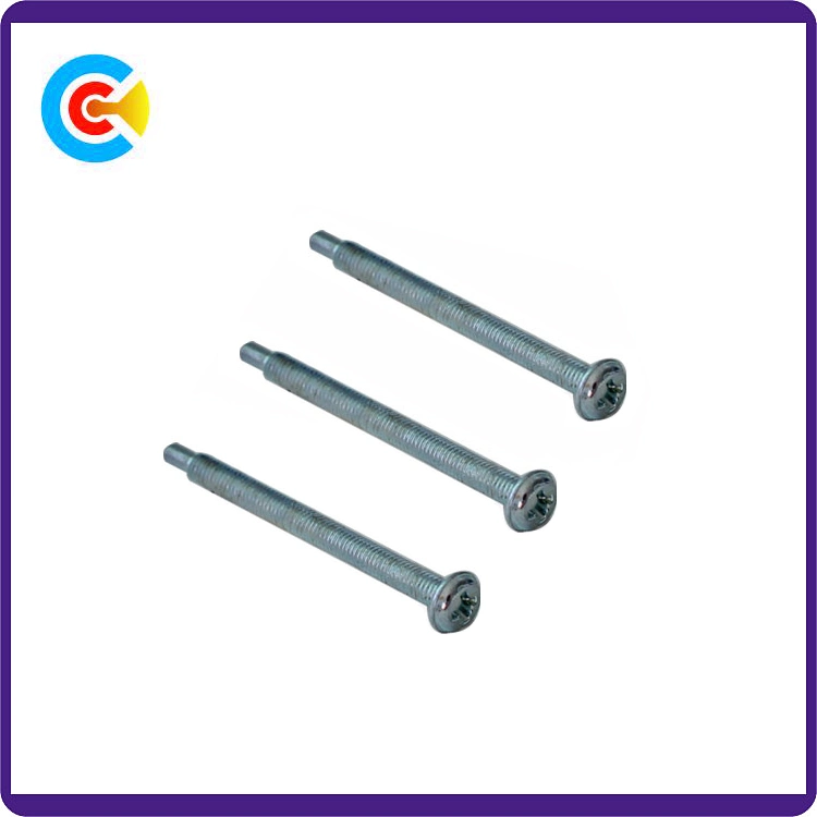 DIN/ANSI/BS/JIS Carbon-Steel/Stainless-Steel Hand Twist Double Bundle Rod Custom Cross Plate Head Screw