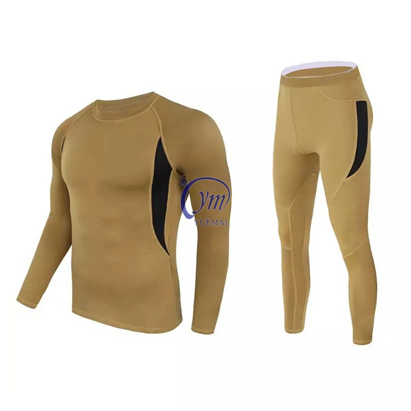 Yuemai 2023 Fleece Quick-Dry elástico alto Ciclismo Deportes al aire libre uniforme hombres ropa interior térmica